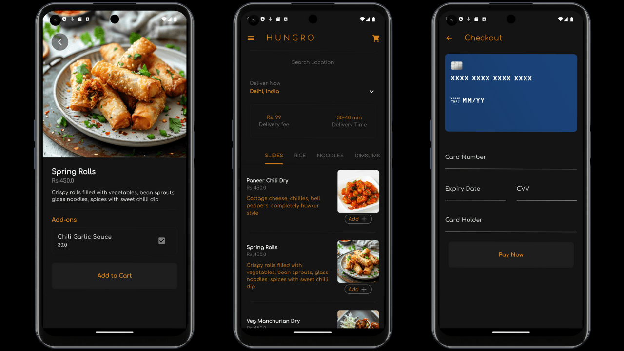 Hungro – Restaurant Menu & Delivery App